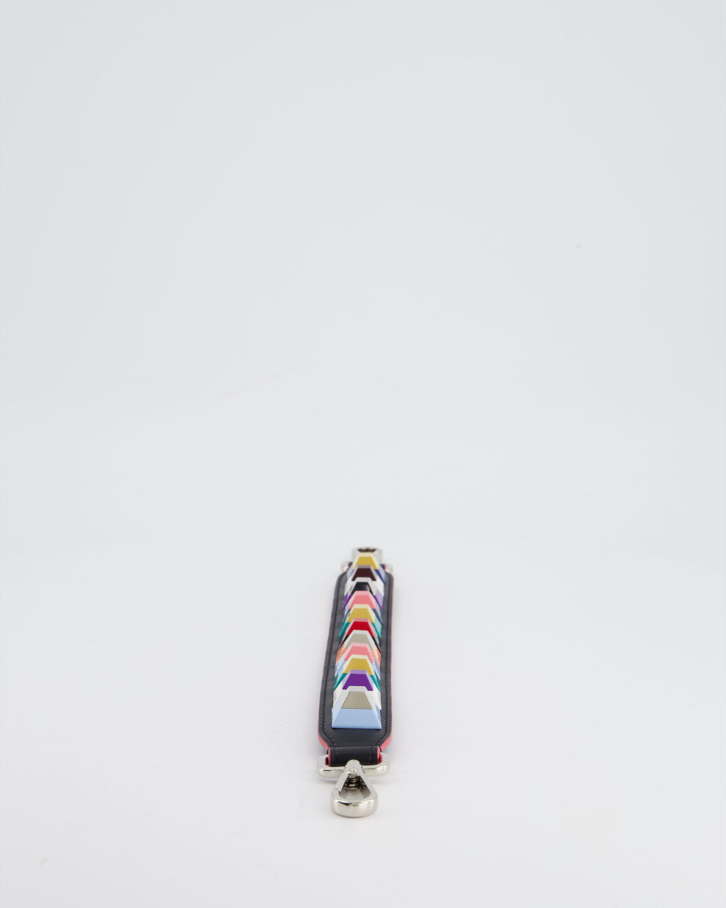 Fendi Multi-Colour Short Bag Strap with Spike Detail