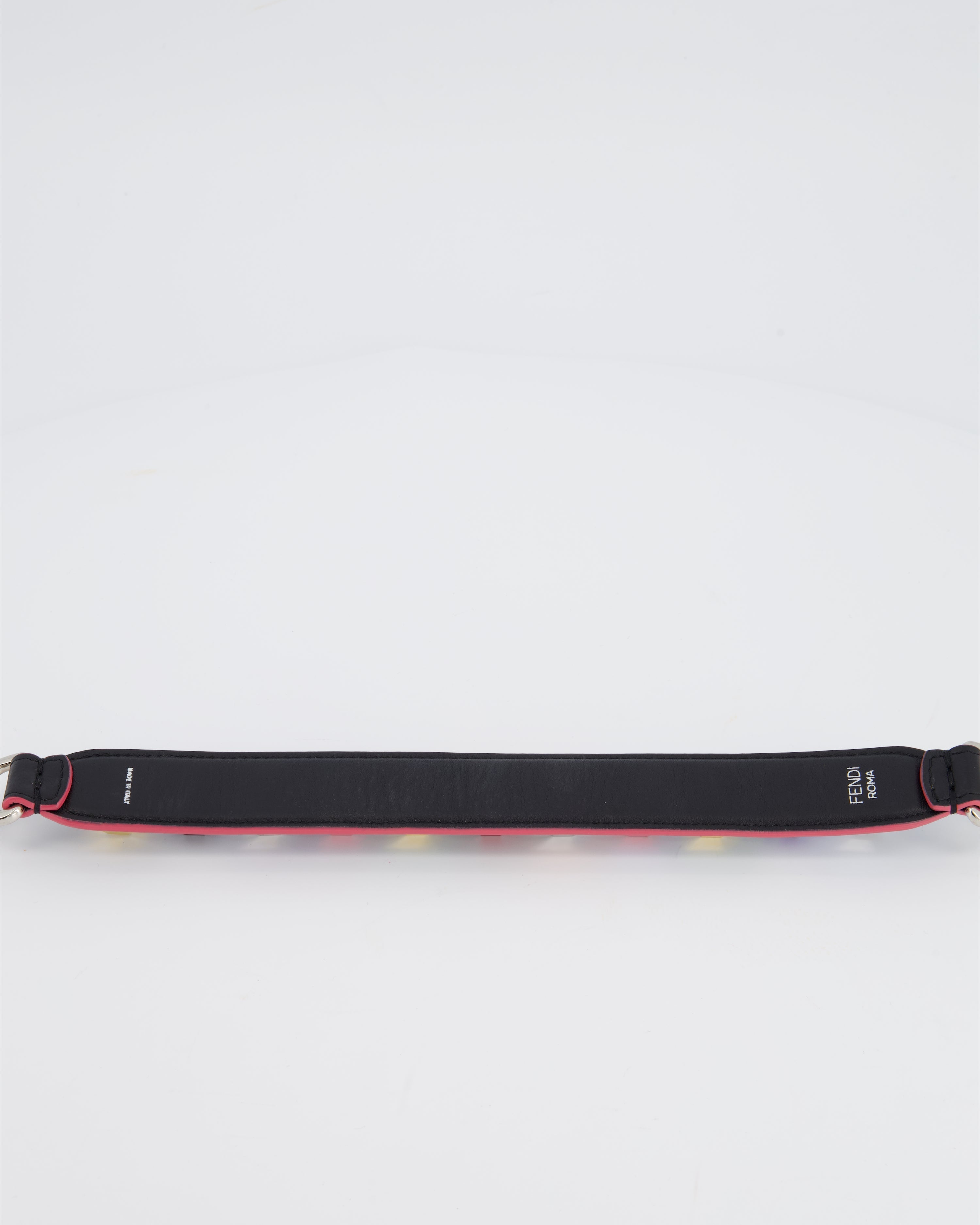 Fendi Multi-Colour Short Bag Strap with Spike Detail