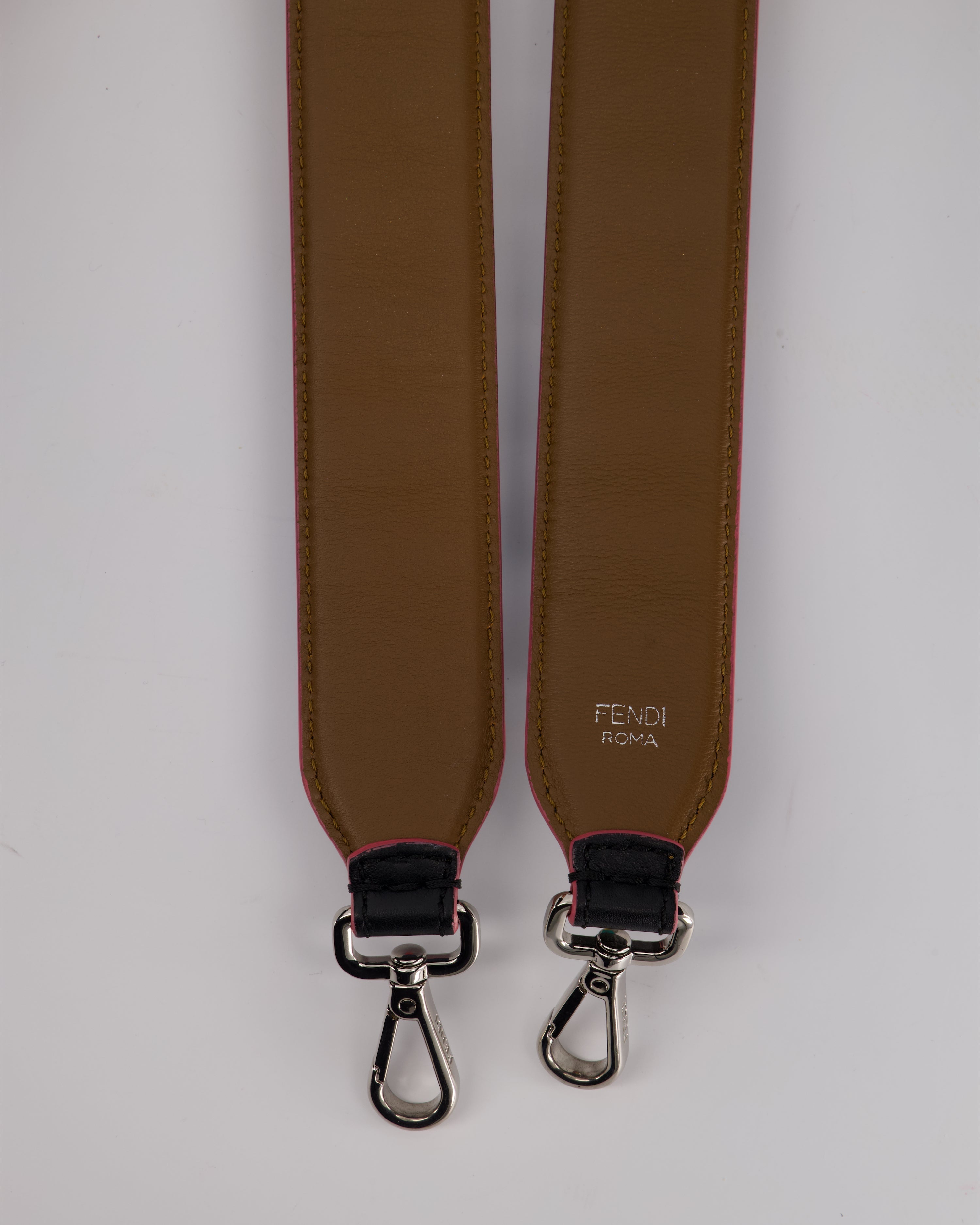 Fendi Multi-Colour Long Bag Strap with Spike Detail