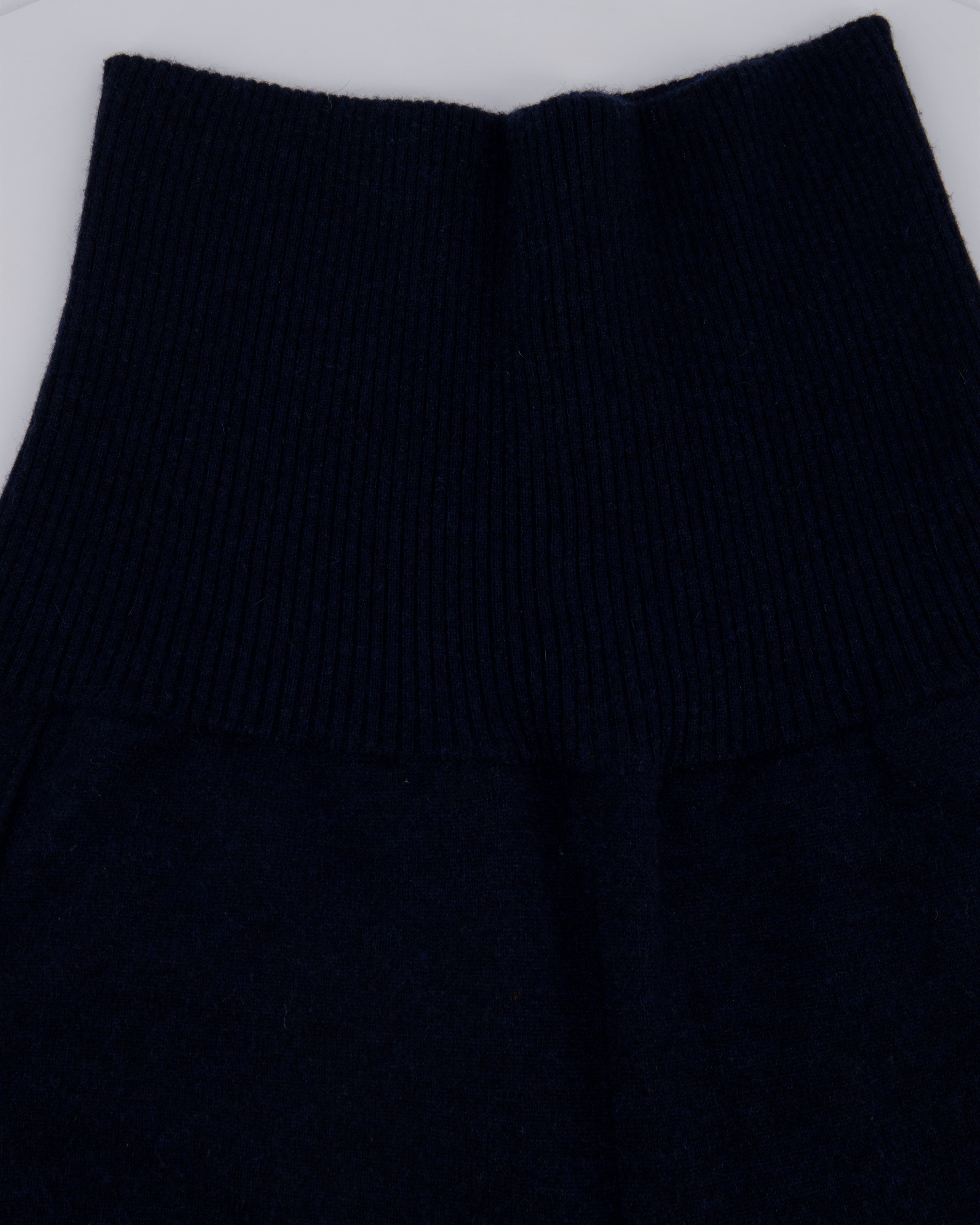 Chanel Navy Two-Piece Cashmere Tracksuit Set with Detachable Hood Detail Size FR 40 (UK 12)
