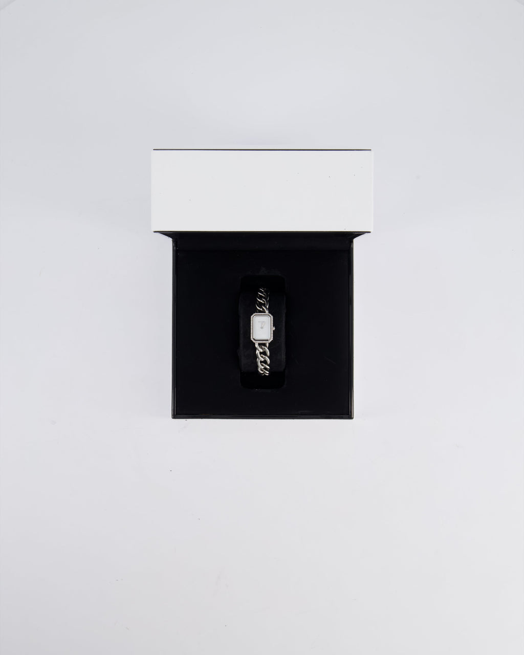 Chanel Stainless Steel Premiere H3253 Diamond and Mother of Pearl 26mm Quartz Watch