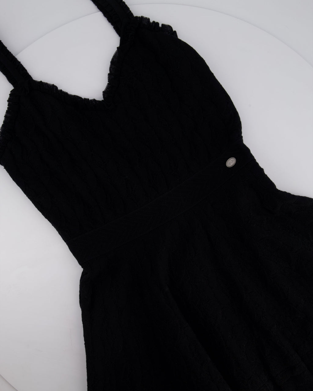 Chanel Black A-Line Lace Mini Dress Size FR 38 (UK 10)