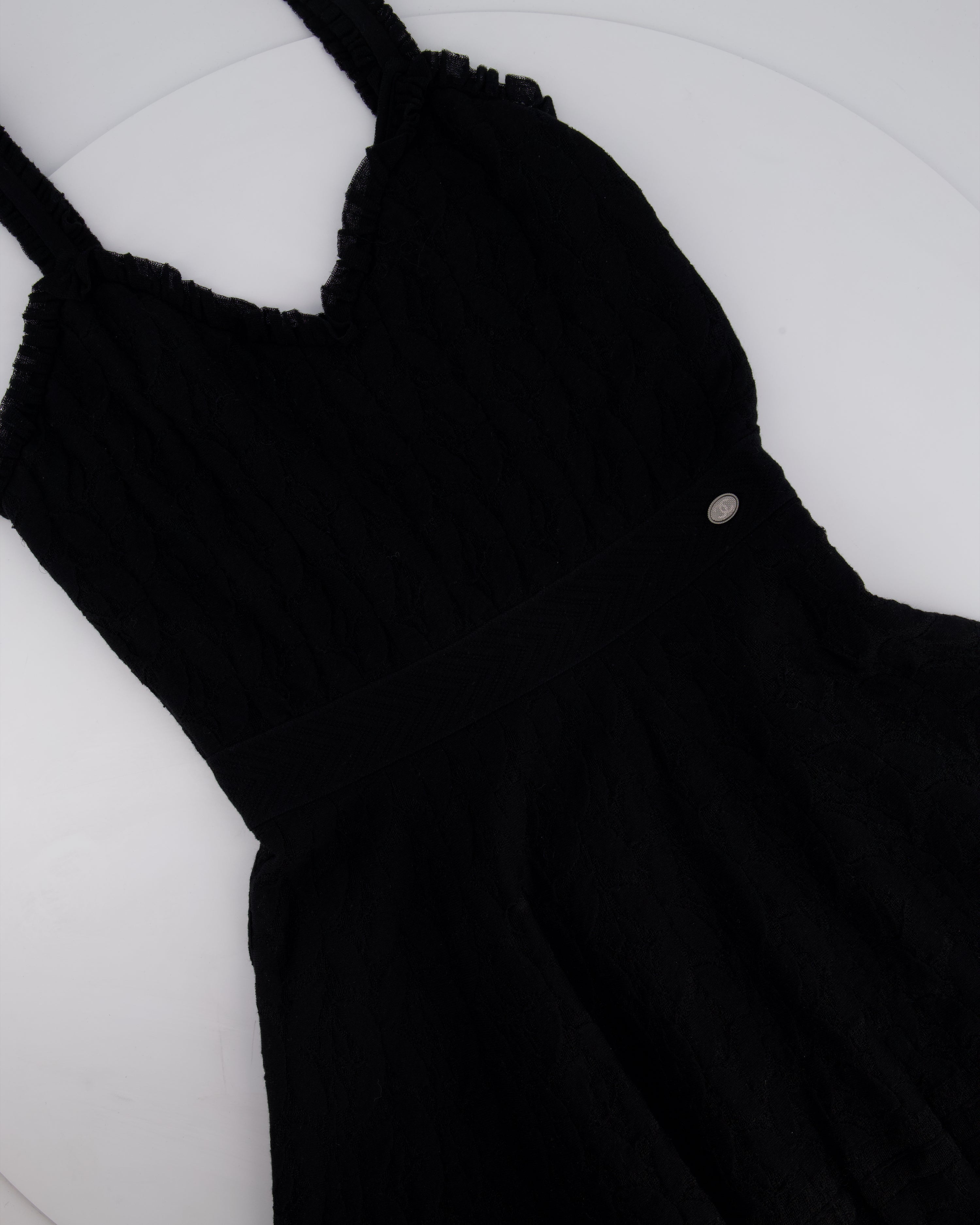 Chanel Black A-Line Lace Mini Dress Size FR 38 (UK 10)