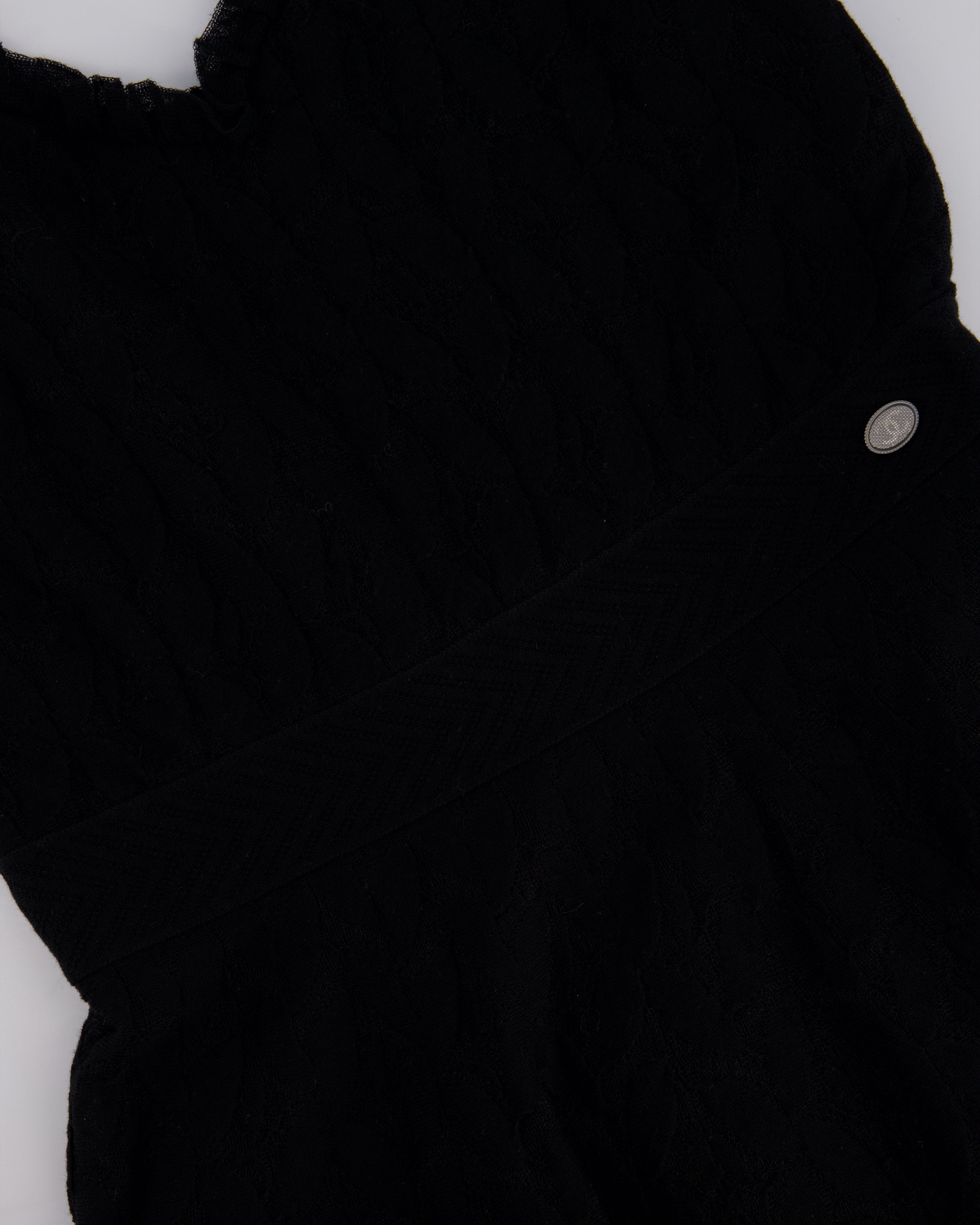 Chanel Black A-Line Lace Mini Dress Size FR 38 (UK 10)