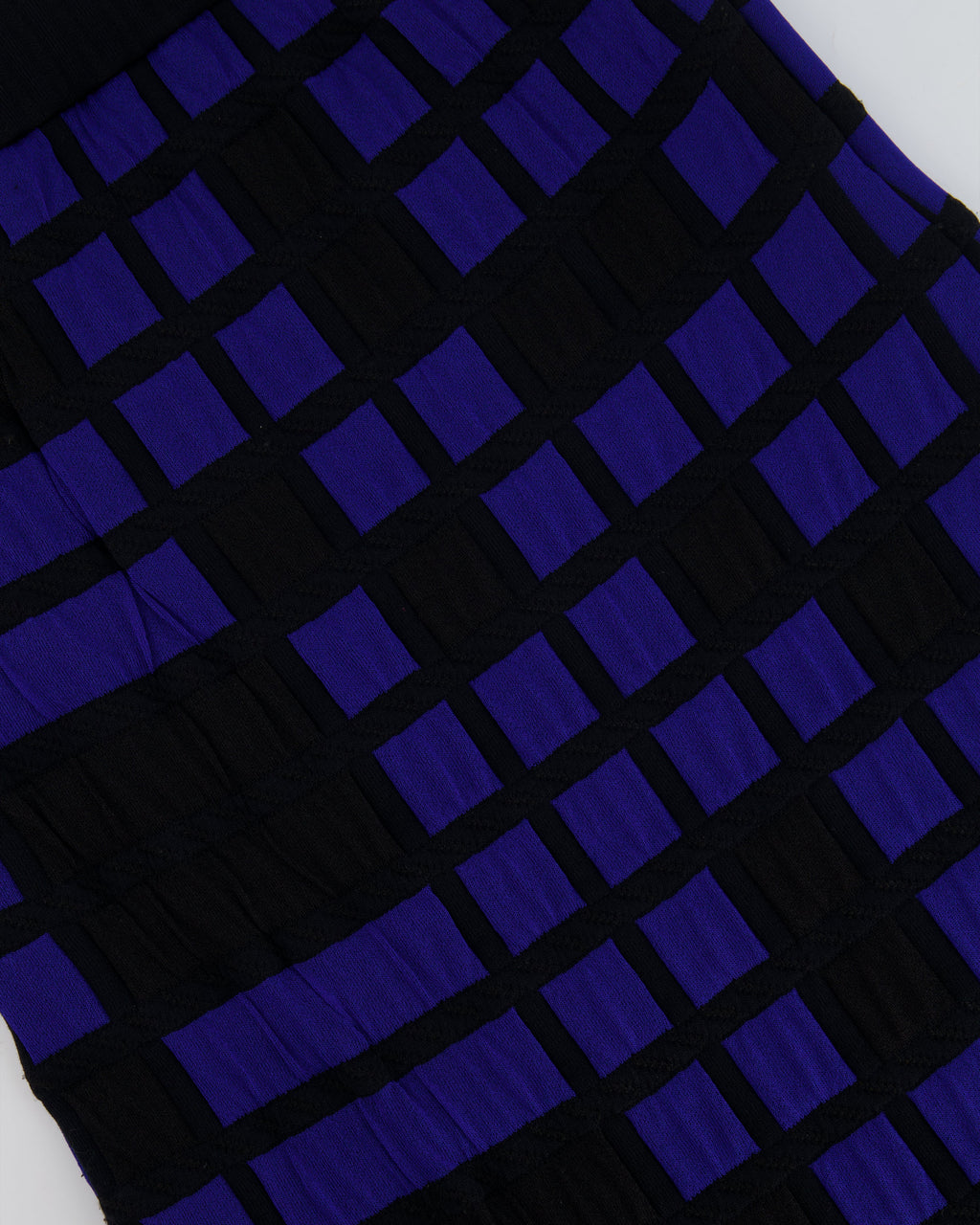 *FIRE PRICE* Chanel Spring 2013 Black and Blue Checked Mini Bandeau Dress Size FR 40 (UK 12) RRP £1,300