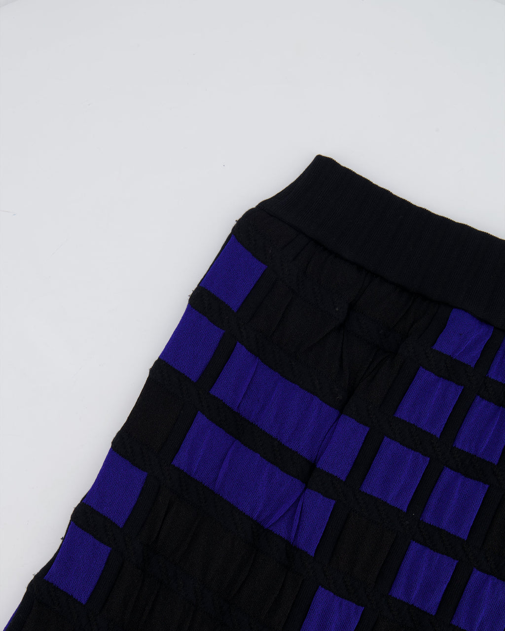 *FIRE PRICE* Chanel Spring 2013 Black and Blue Checked Mini Bandeau Dress Size FR 40 (UK 12) RRP £1,300