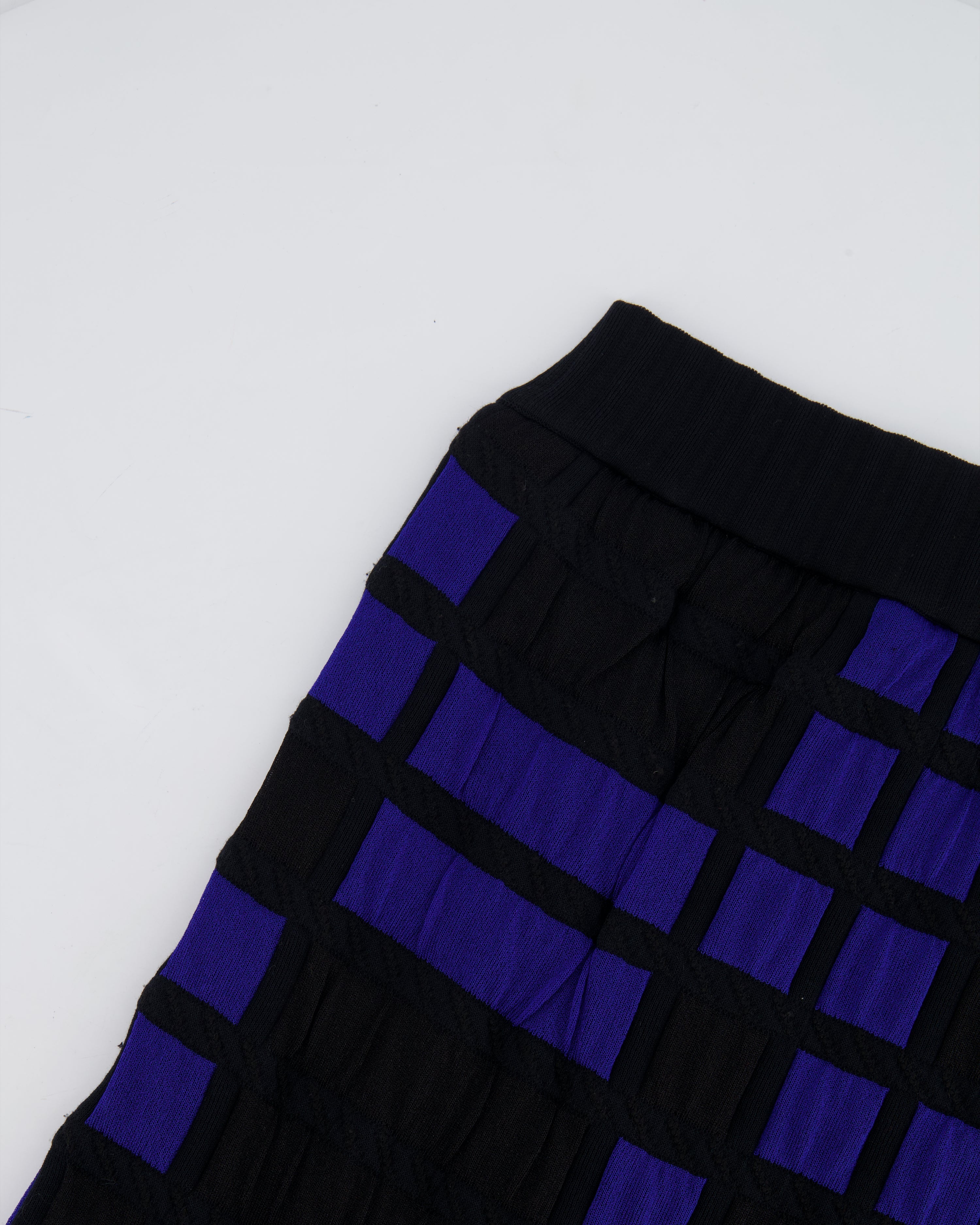 *FIRE PRICE* Chanel Spring 2013 Black and Blue Checked Mini Bandeau Dress Size FR 40 (UK 12) RRP £1,300
