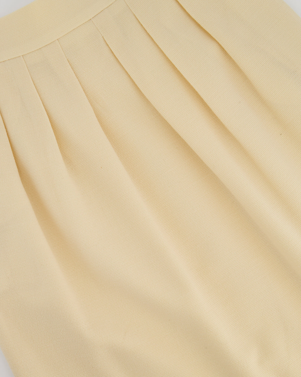 Chanel Vintage Cream Double Breasted Wool Blazer Jacket and Skirt Set with Gold CC Logo Button Detail FR 36 (UK 8)