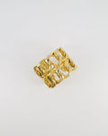 Chanel 2003 Vintage Shiny Gold Chain Bangle Bracelet