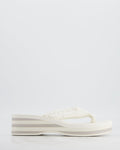 Chanel White Cotton Beach Sandals with White CC Logo Detail Size EU 38