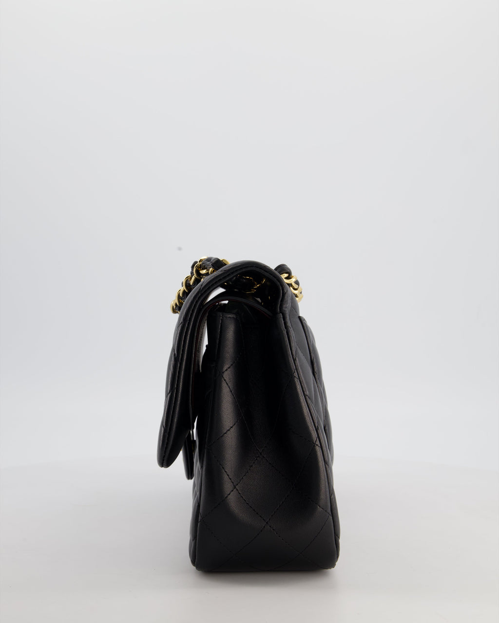 Chanel Classic Jumbo Double Flap Bag in Black Lambskin Leather with Gold Hardware