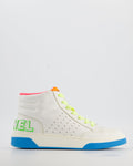 Chanel 20/P White Calfskin and Multicolour Trainers with Logo Detail Size EU 38.5