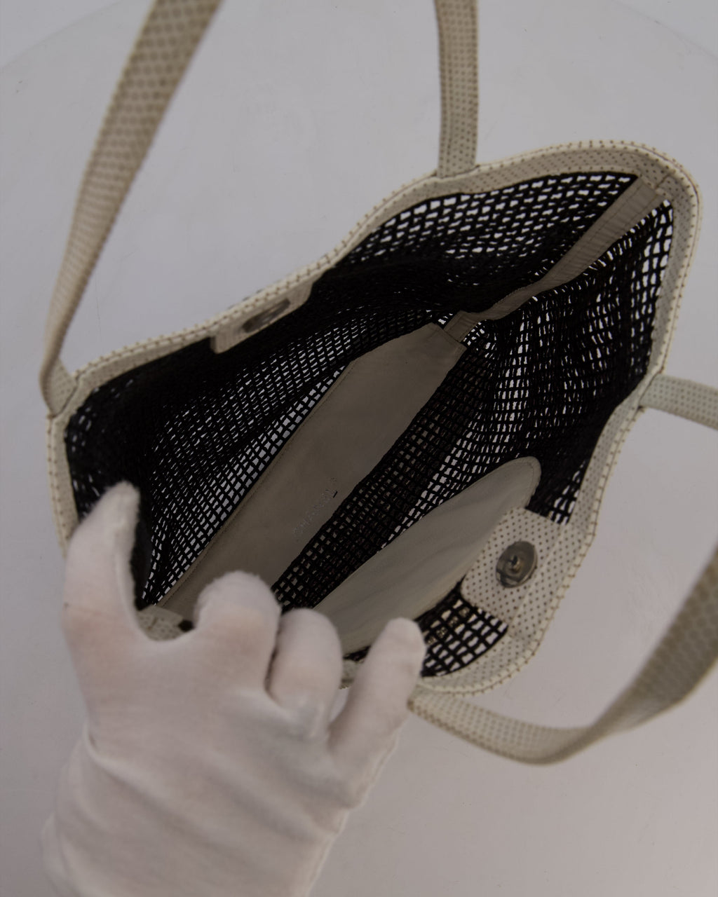 RARE Chanel Vintage Black 2004 Mesh Tennis Shopper Tote Bag with a Green Tennis Ball Pouch and CC Logo