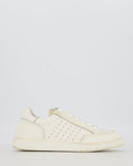 Chanel White Low Top Trainers in Perforated Calfskin Leather Size EU 36