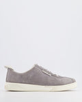 Chanel CC Logo Court Trainers in Grey Suede with White Soles and Black CC Logo Detail Size EU 37.5