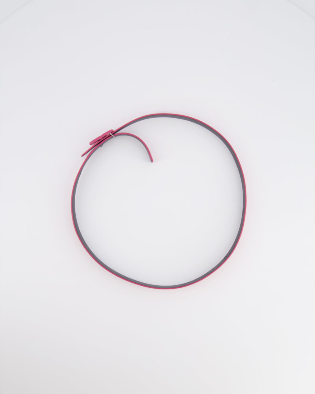Chanel Pink Patent Leather Belt with Pink CC Logo Buckle 75cm
