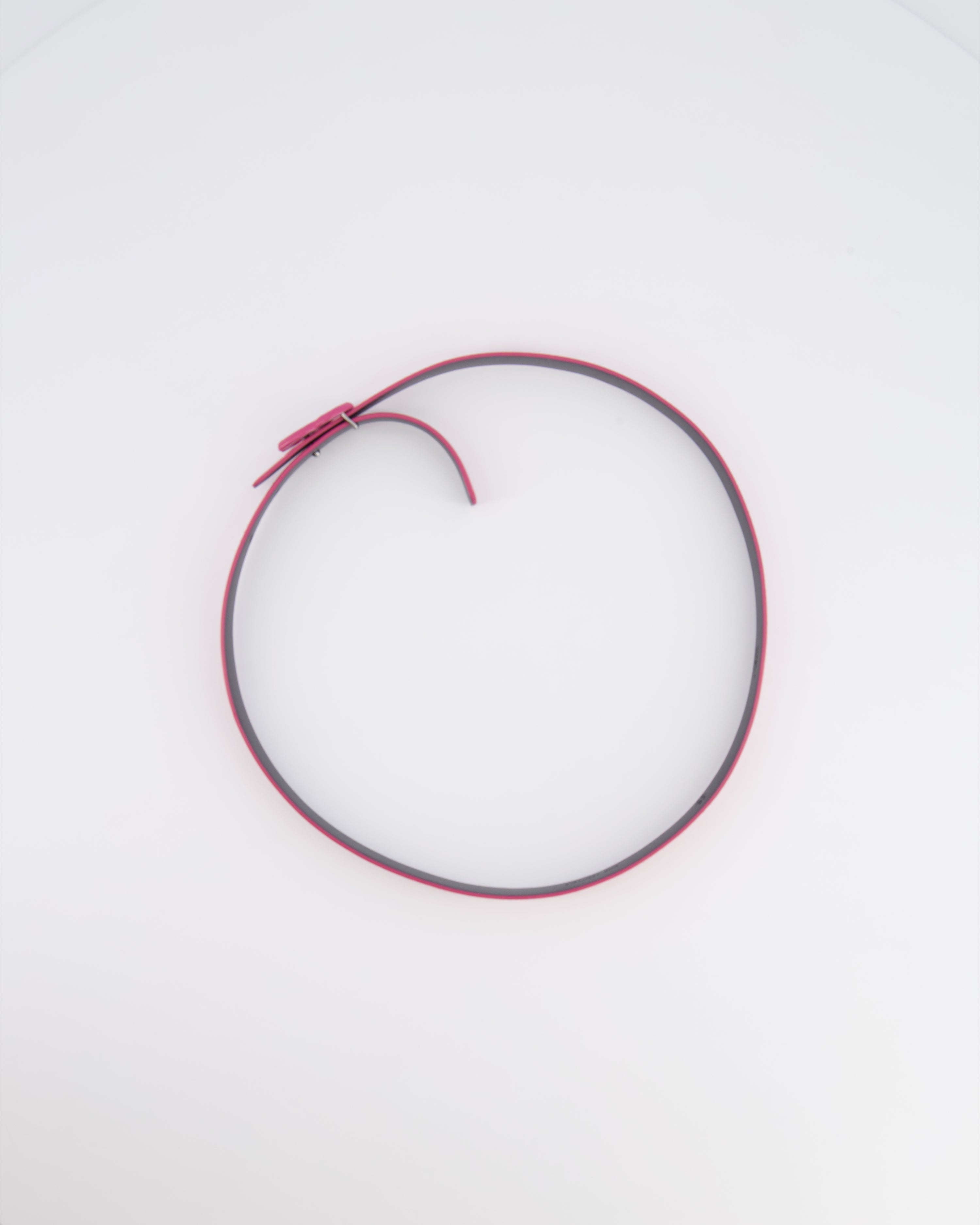 Chanel Pink Patent Leather Belt with Pink CC Logo Buckle 75cm