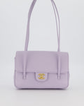 *RARE* Chanel Lilac 26S Preppy Coco Small Flap Bag in Shiny Caviar Leather With Gold Hardware