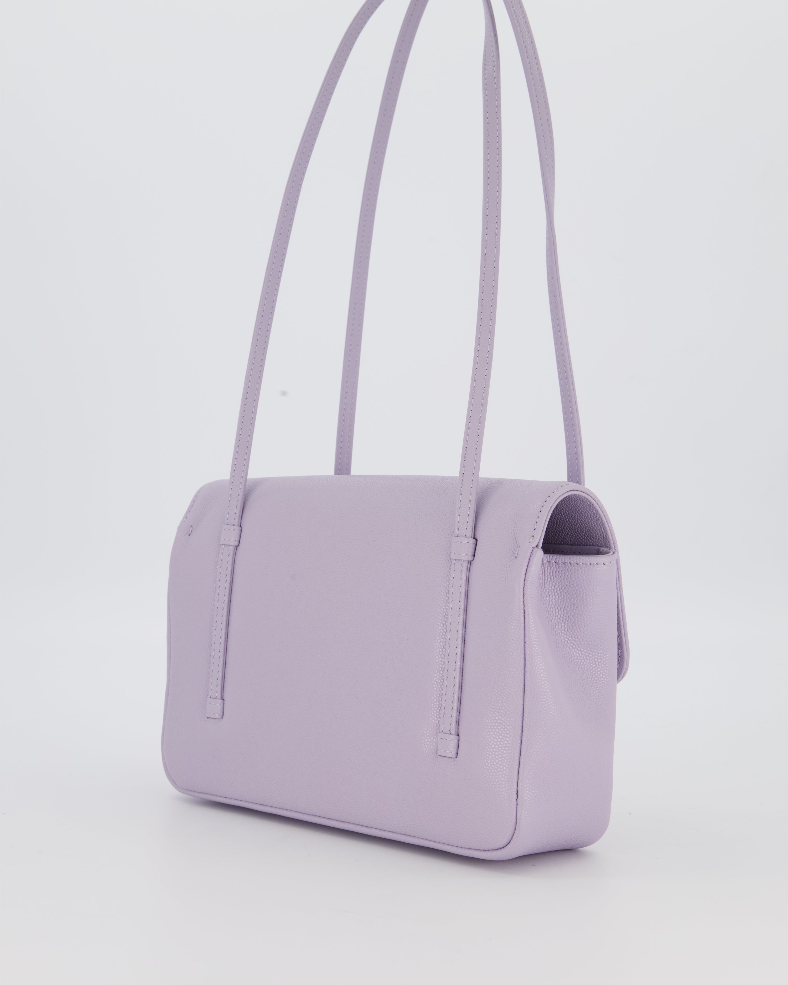 *RARE* Chanel Lilac 26S Preppy Coco Small Flap Bag in Shiny Caviar Leather With Gold Hardware