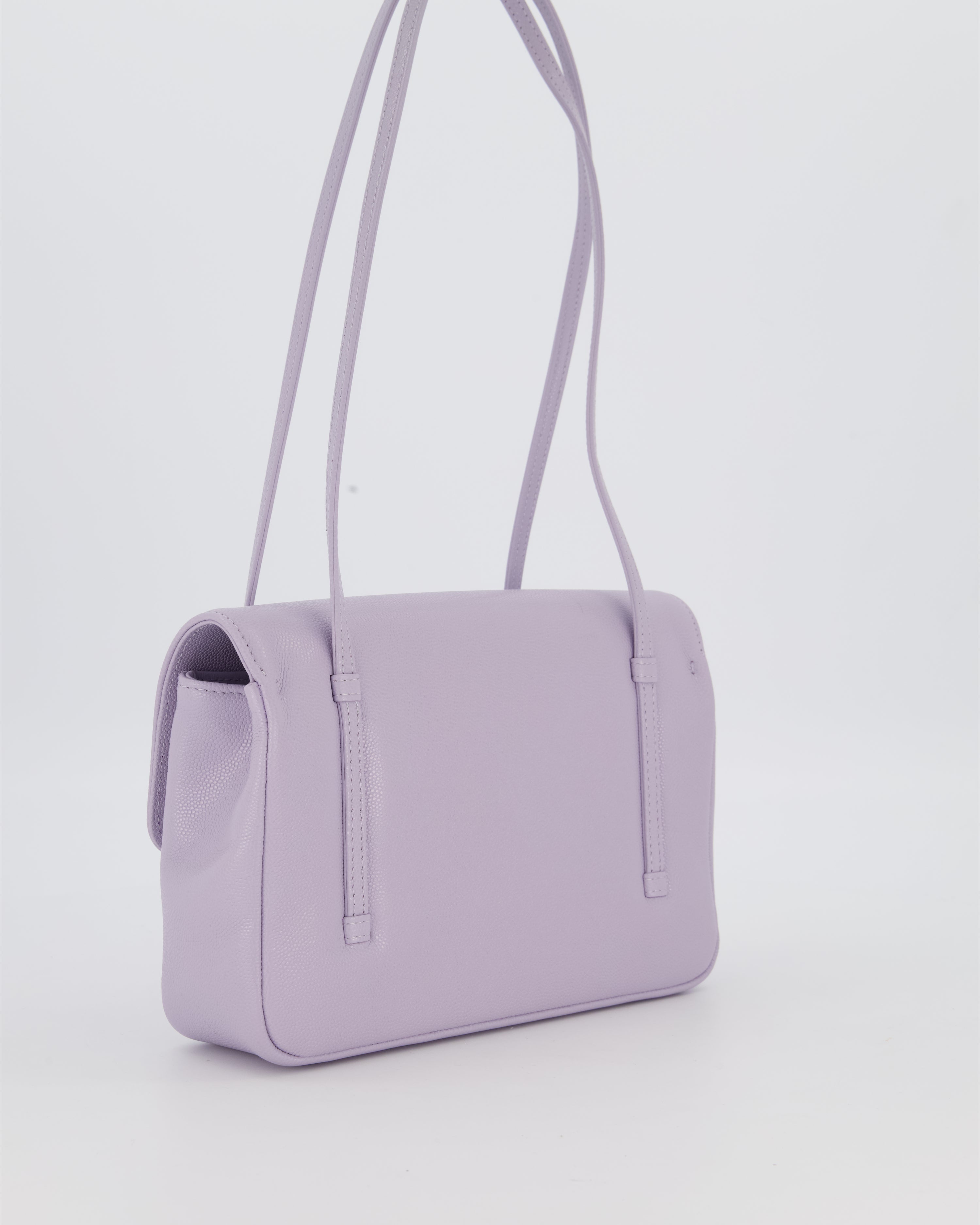 *RARE* Chanel Lilac 26S Preppy Coco Small Flap Bag in Shiny Caviar Leather With Gold Hardware