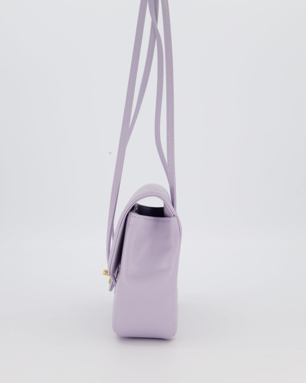 *RARE* Chanel Lilac 26S Preppy Coco Small Flap Bag in Shiny Caviar Leather With Gold Hardware