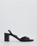 Chanel Black Sandals With Block Heels and Chains Details Size EU 38.5 (UK 5.5)