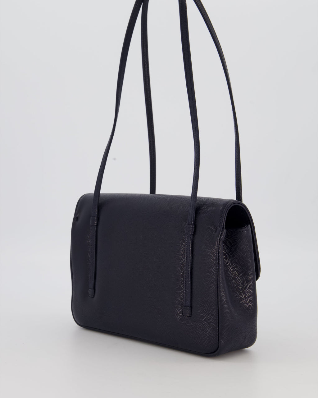 Chanel 26P Preppy Coco Small Flap Bag in Navy Caviar Leather with Gold Hardware