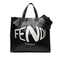 FENDI x Sarah Coleman Fisheye Logo Coated Canvas Shopping Tote Satchel