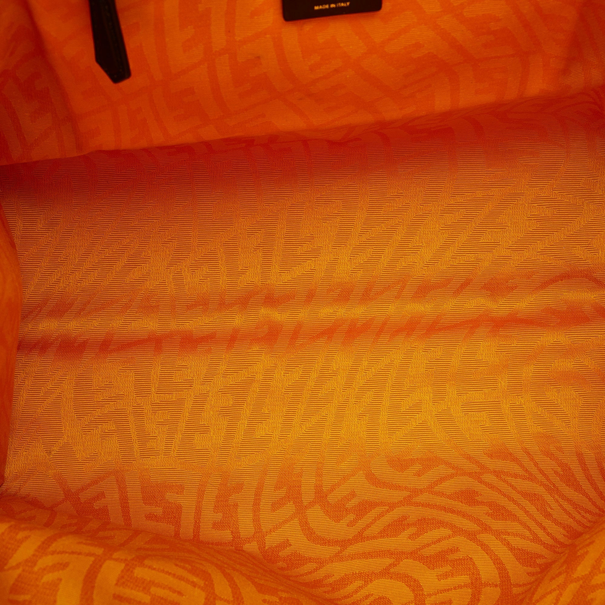 FENDI x Sarah Coleman Fisheye Logo Coated Canvas Shopping Tote Satchel