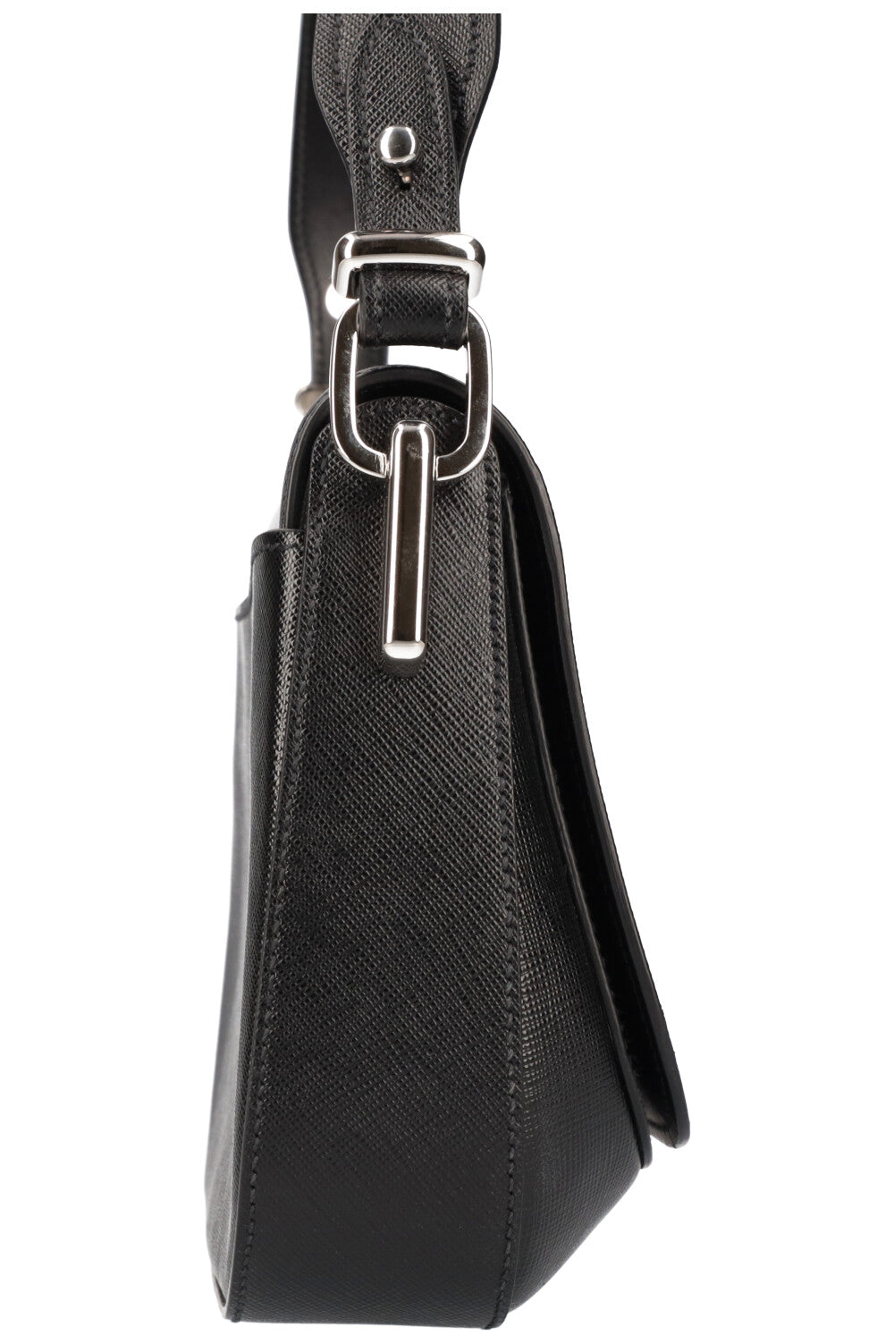 PRADA Shoulder Bag with Pouch Saffiano Black