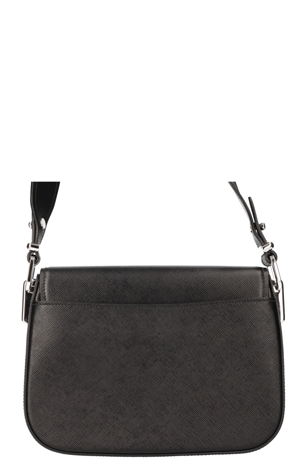 PRADA Shoulder Bag with Pouch Saffiano Black