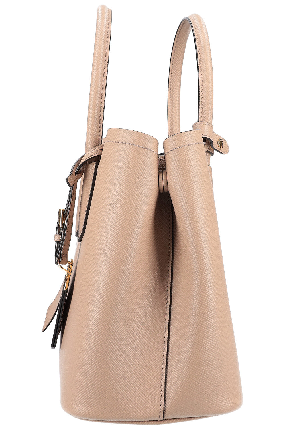 PRADA Saffiano Double Bag Beige