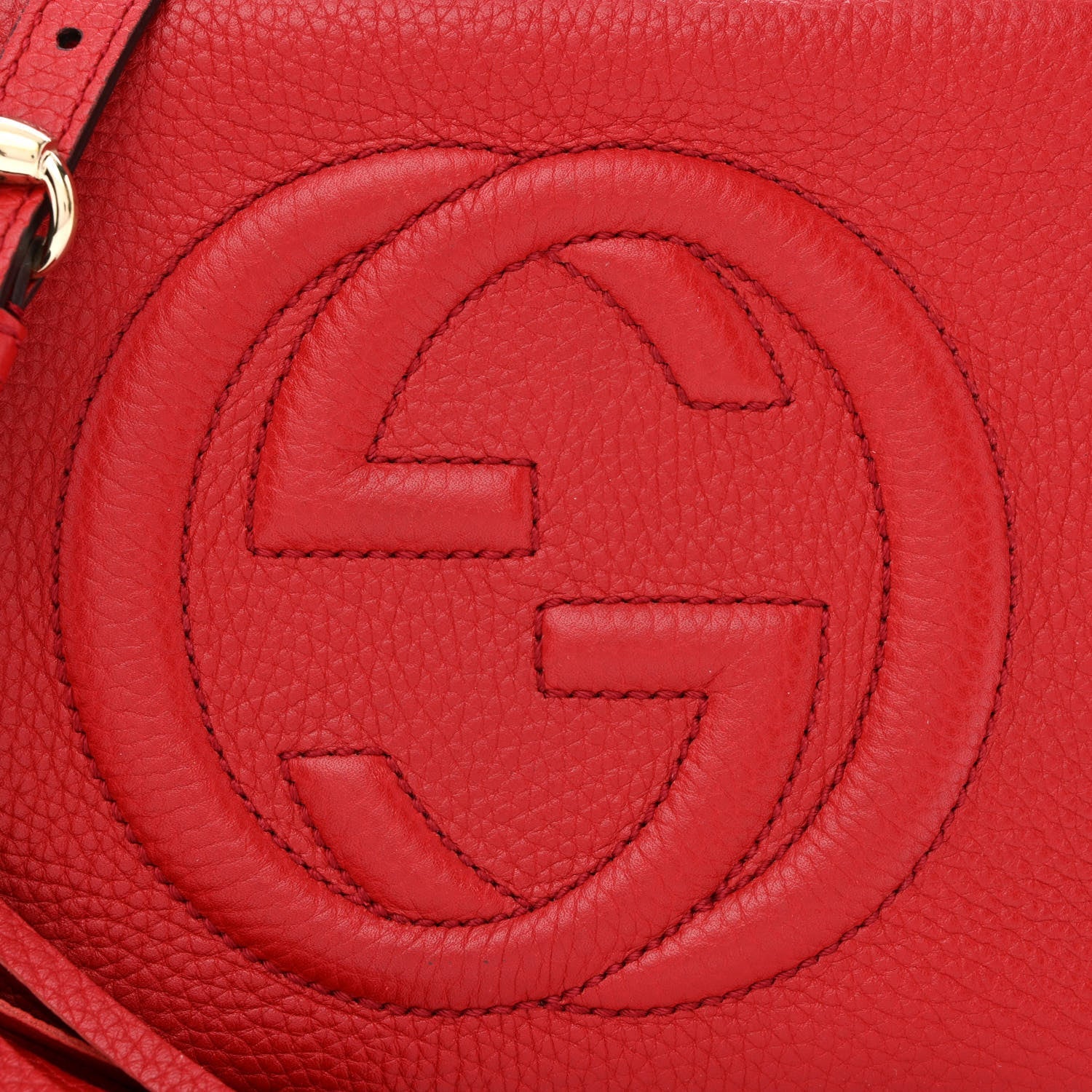 GUCCI PEBBLED CALFSKIN SMALL SOHO DISCO BAG