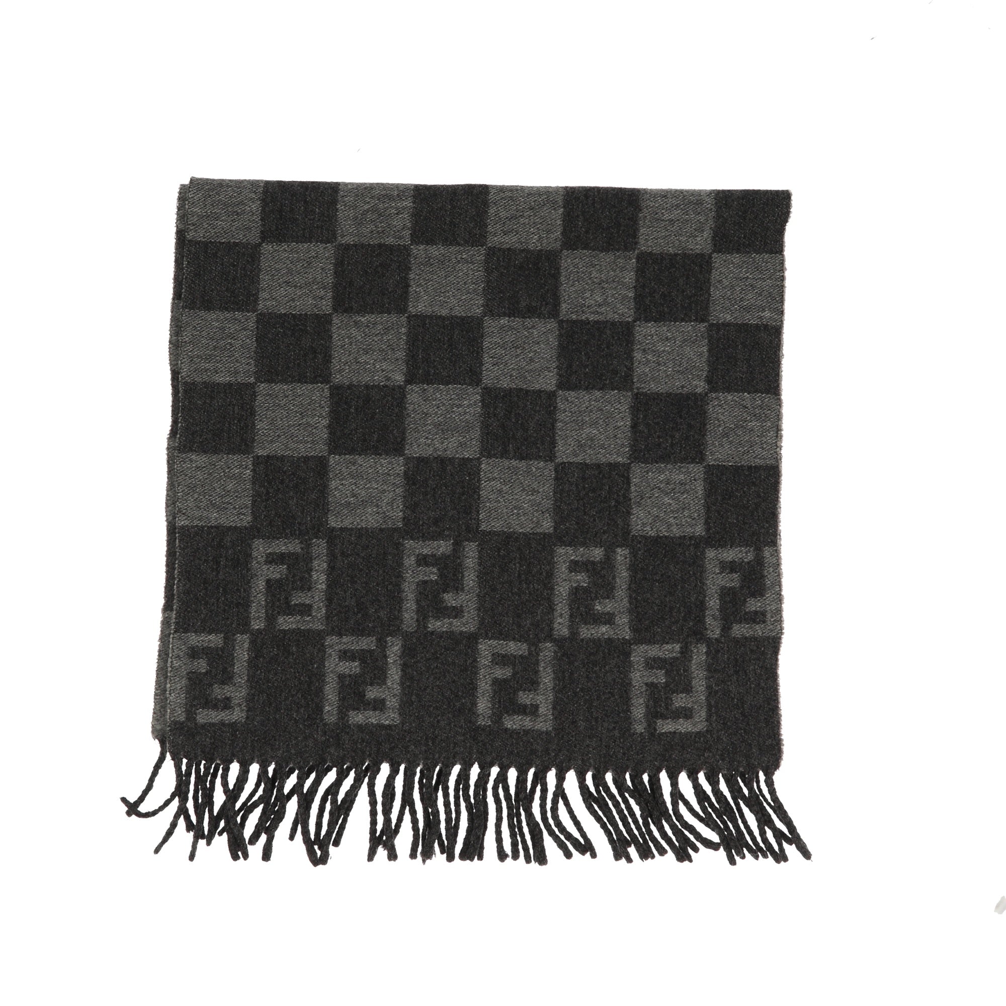 FENDI Scarf in Grey Wool