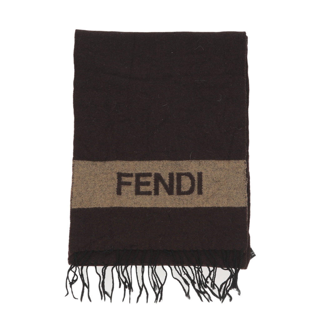 FENDI Scarf in Brown Wool