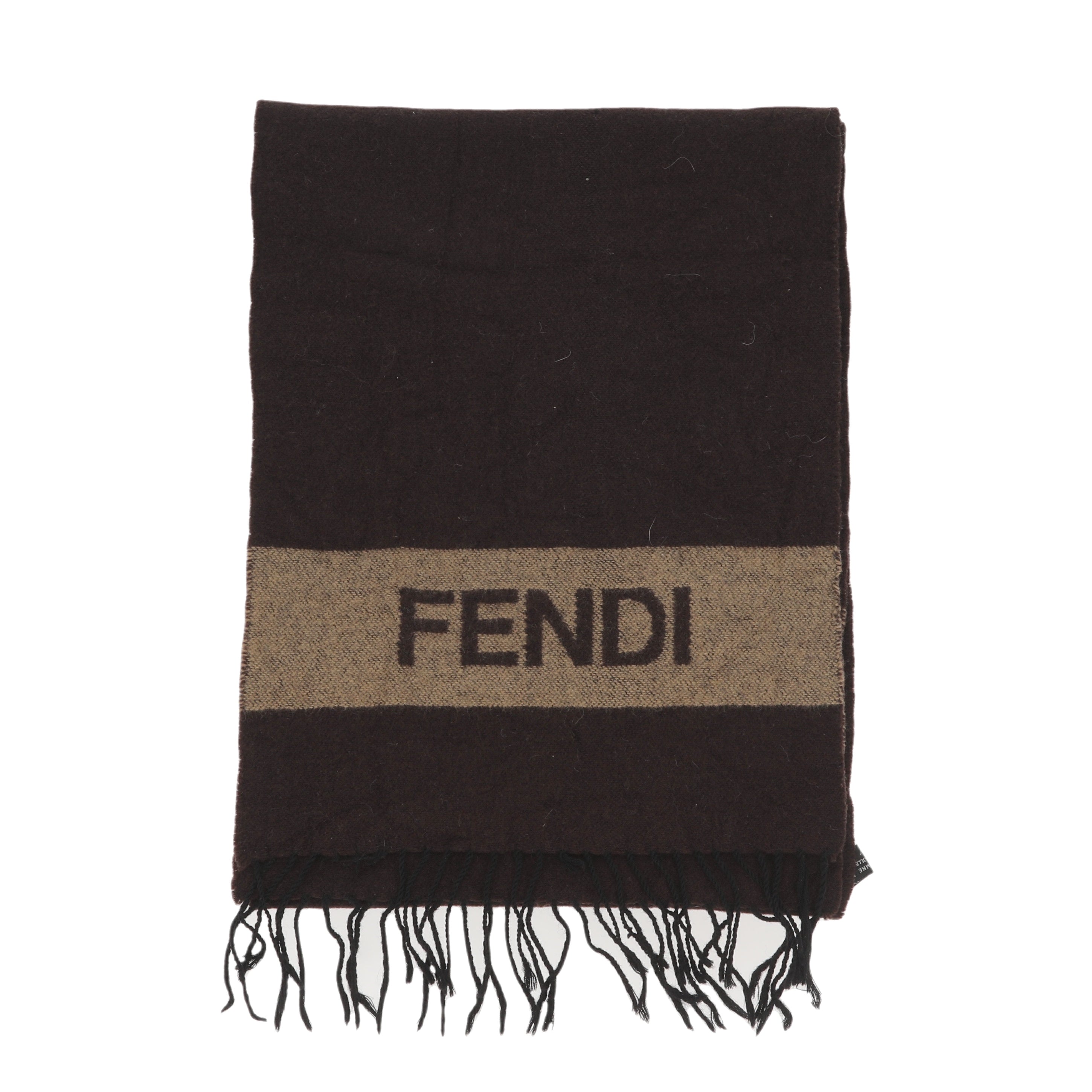 FENDI Scarf in Brown Wool