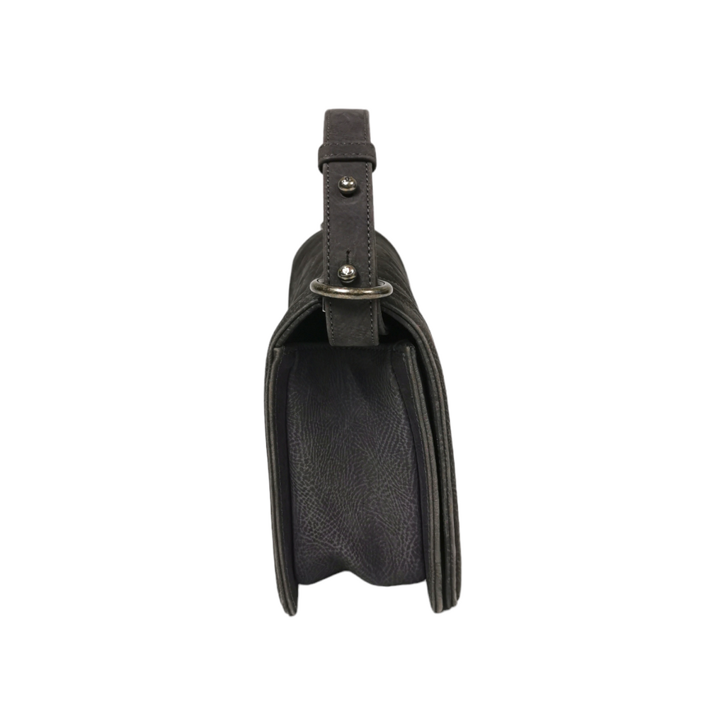Chanel Boy Medium Grey Suede Ruthenium