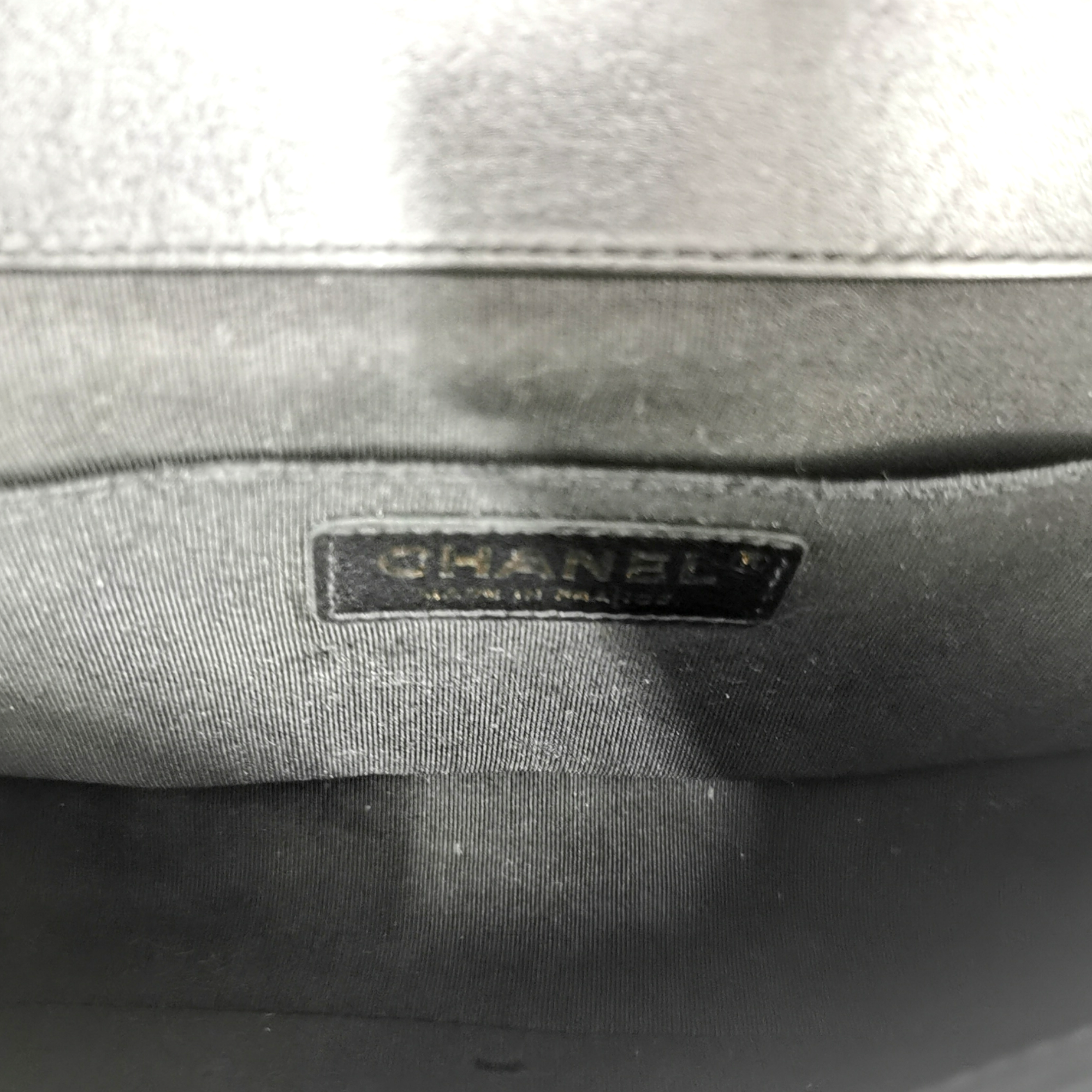 Chanel Boy Medium Black Chevron Lambskin Gold