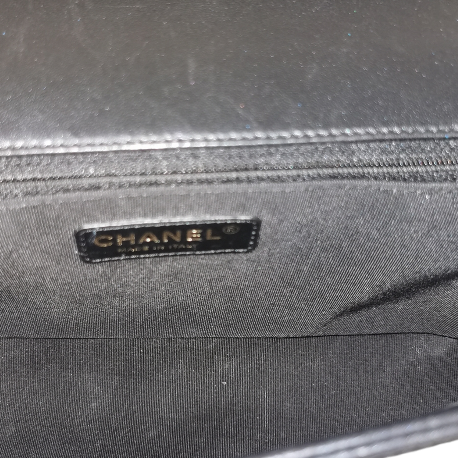 Chanel Boy Large Black Lambskin Gold