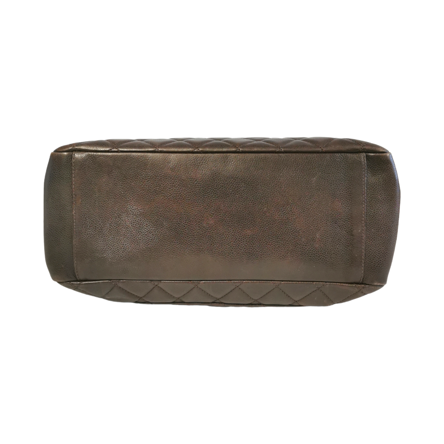 Chanel GST Brown Caviar Silver