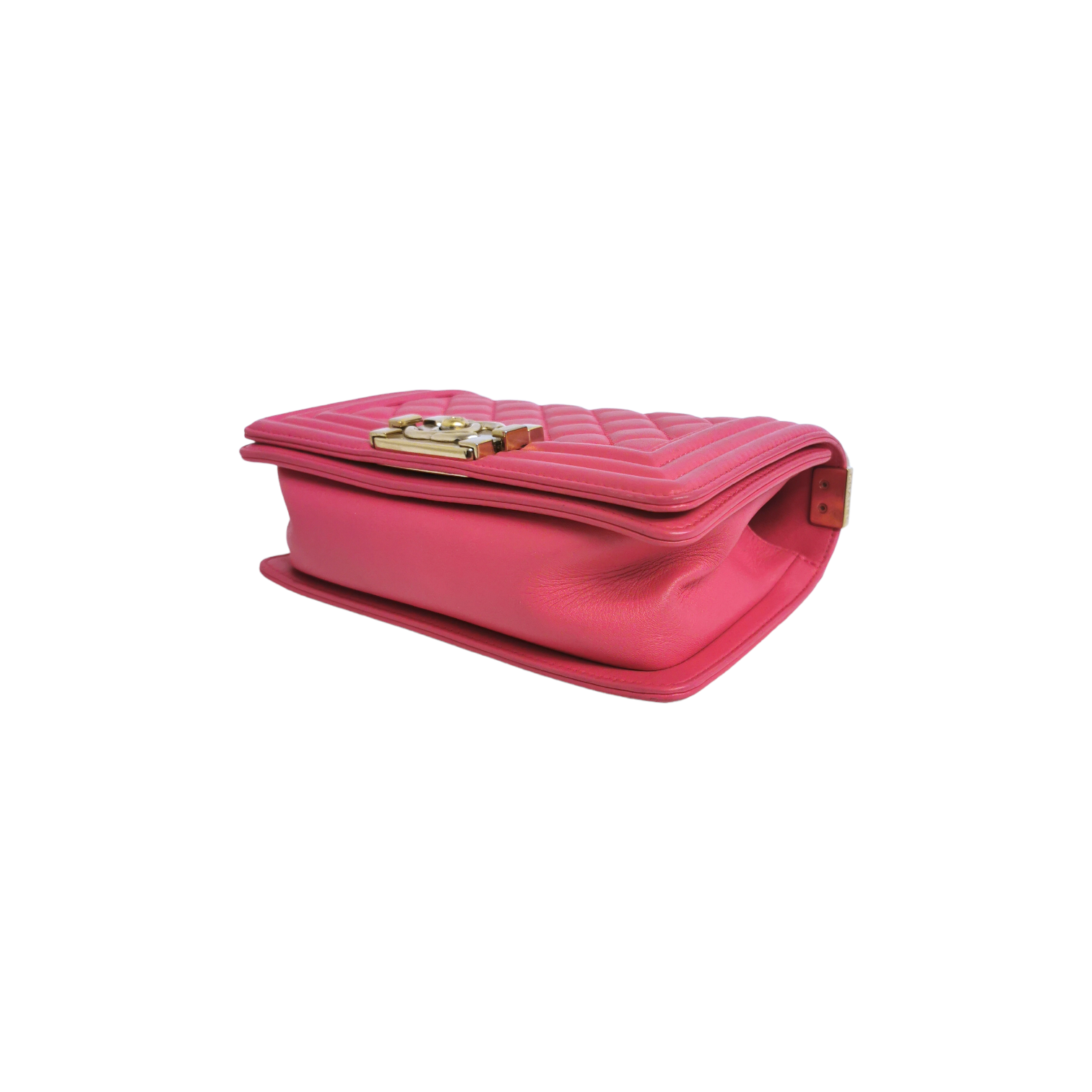 Chanel Boy Small Pink Calfskin Gold