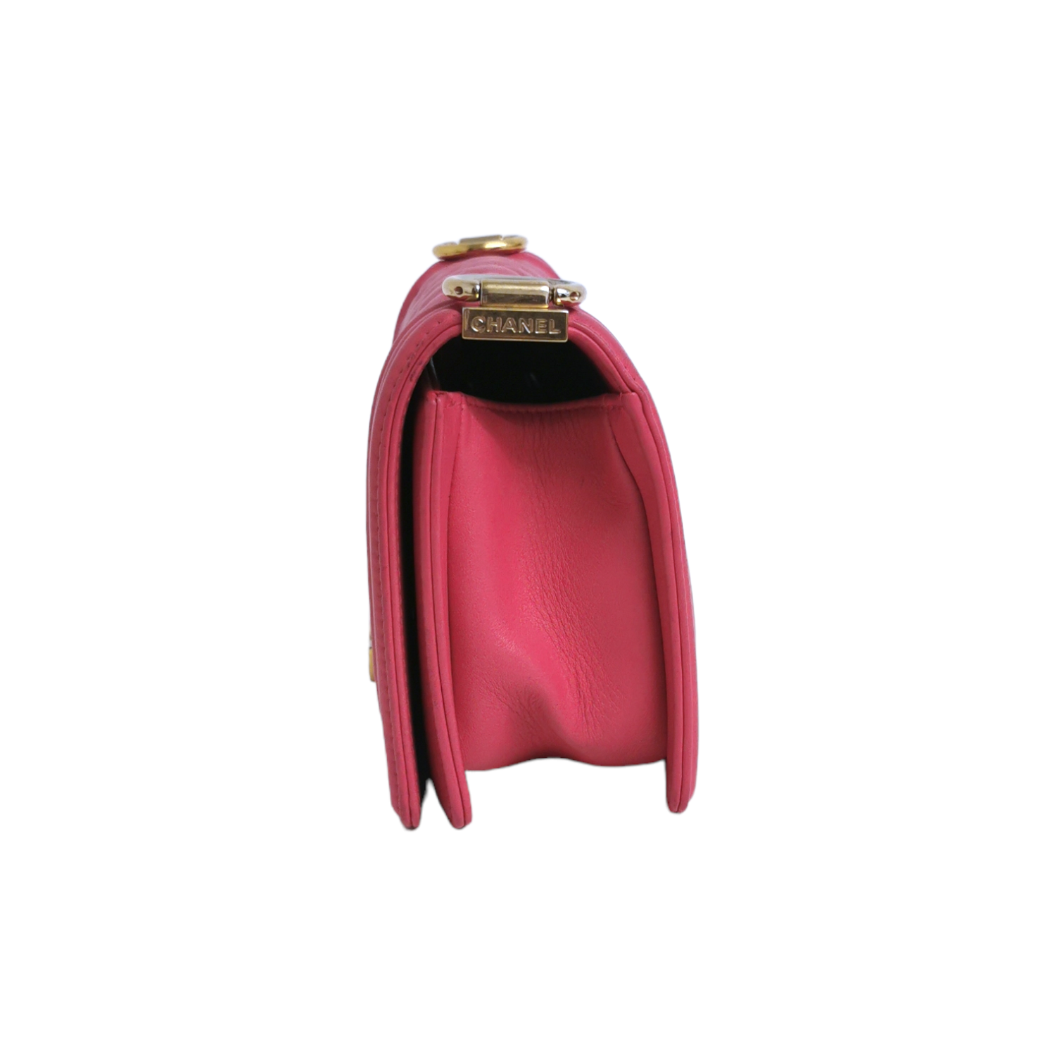 Chanel Boy Small Pink Calfskin Gold