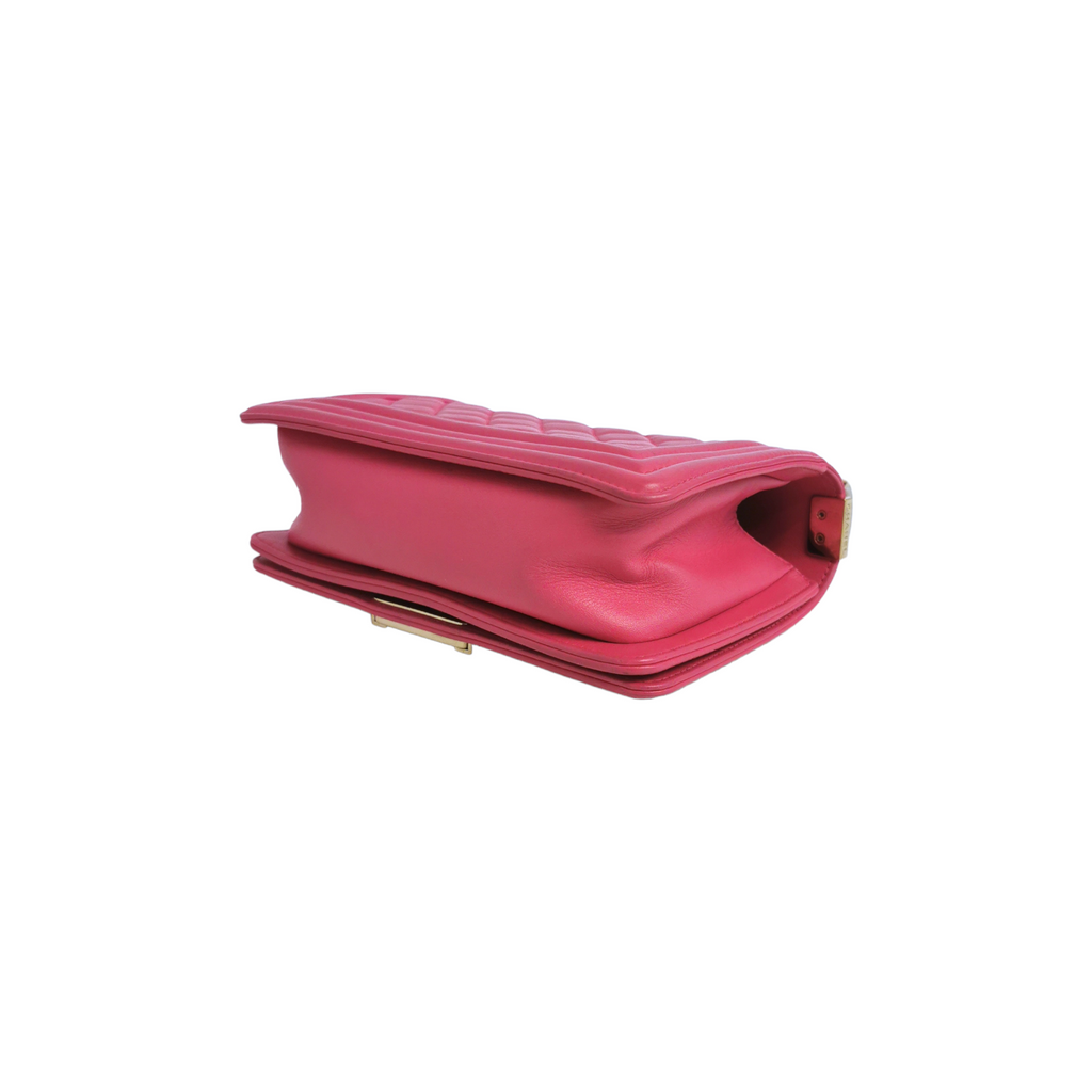 Chanel Boy Small Pink Calfskin Gold