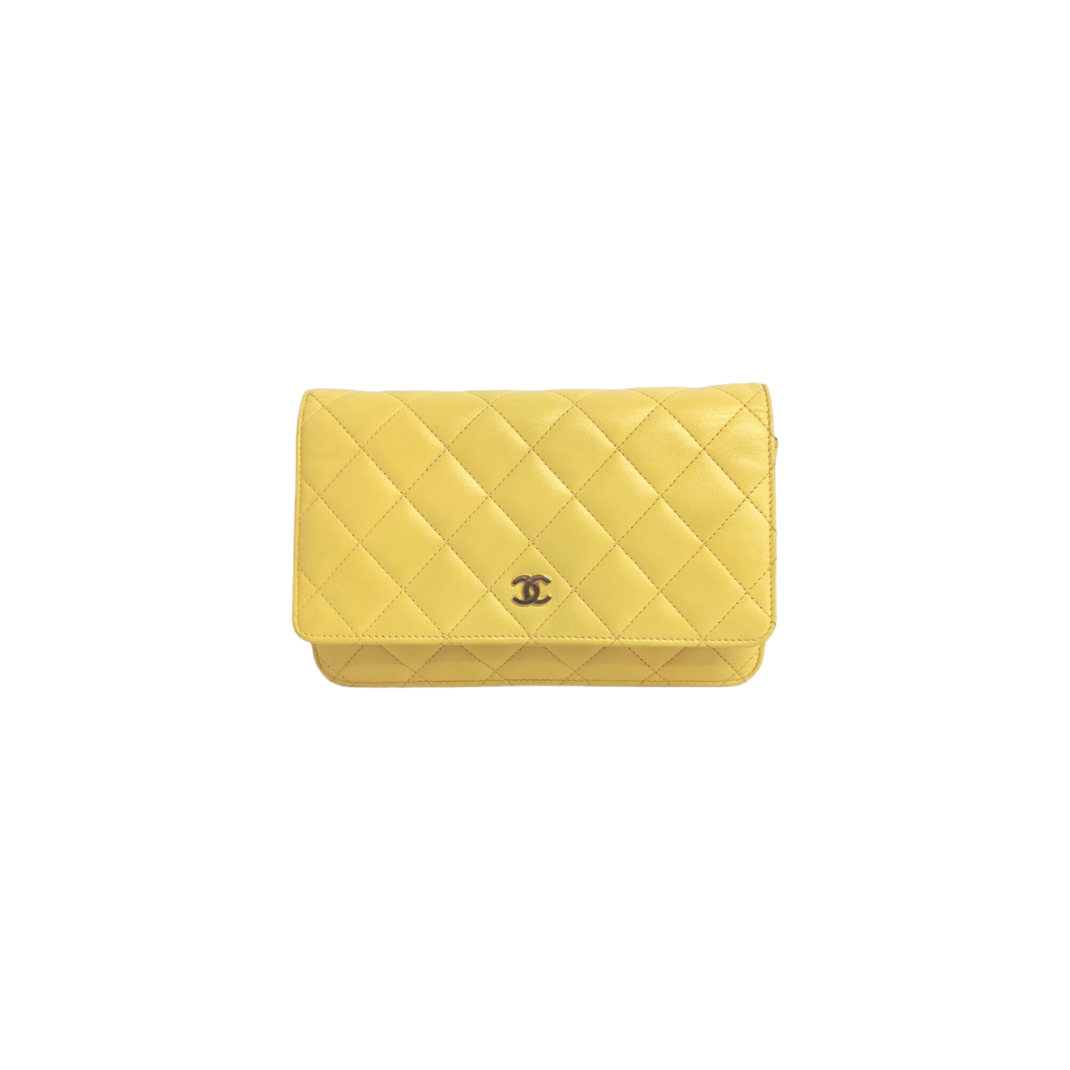 Chanel WoC Yellow Lambskin Gold