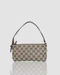 Gucci GG Beige/brown Canvas Pochette