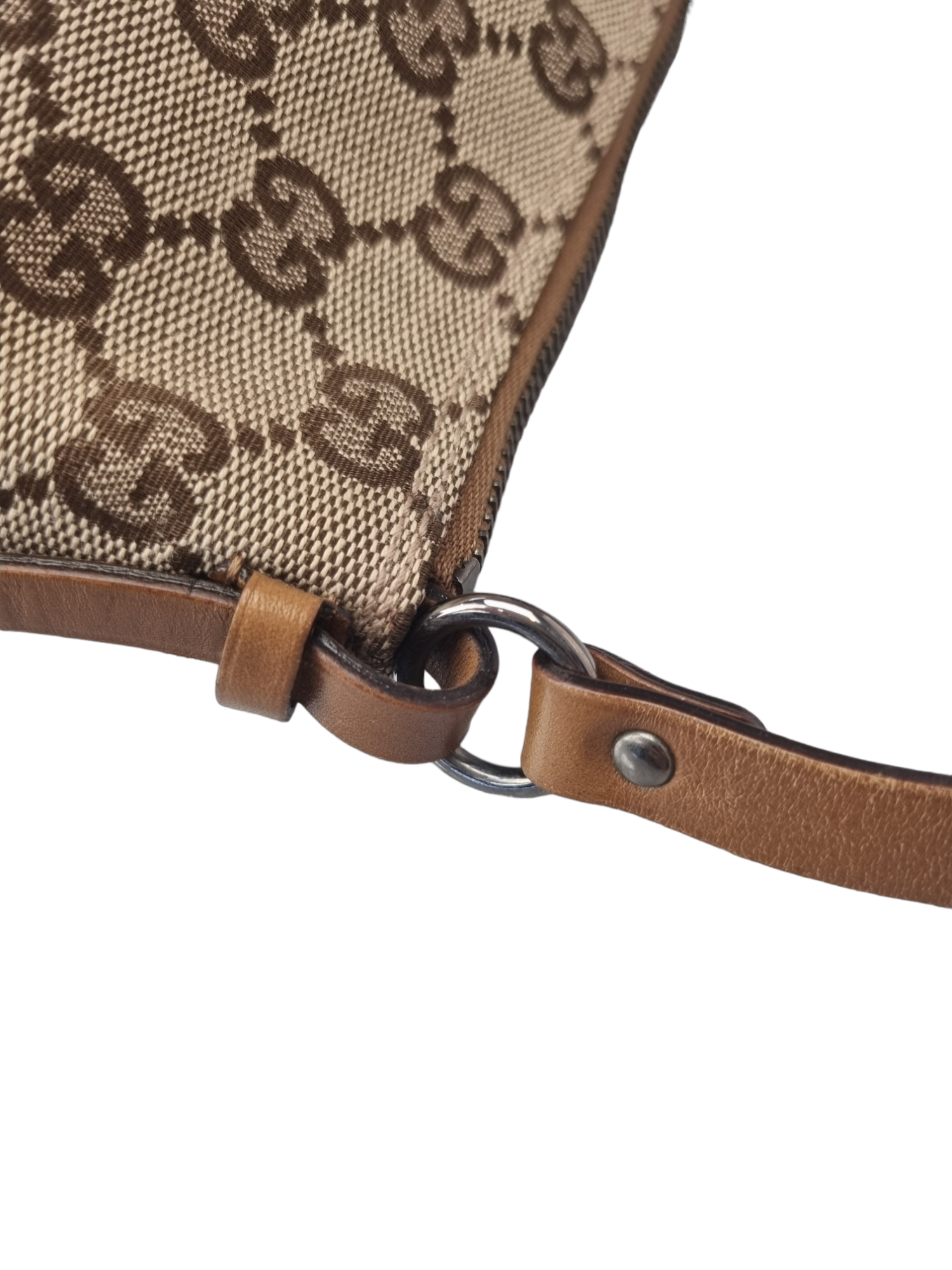 Gucci GG Beige/brown Canvas Pochette