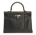 Hermès Kelly 35 Ebene Evergrain PHW