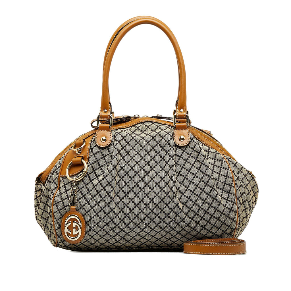 GUCCI Diamante Sukey Satchel