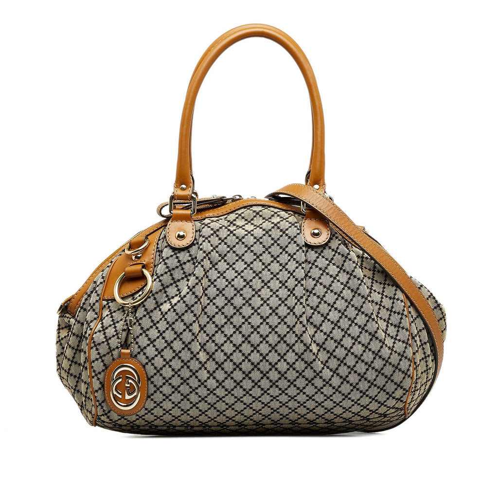 GUCCI Diamante Sukey Satchel