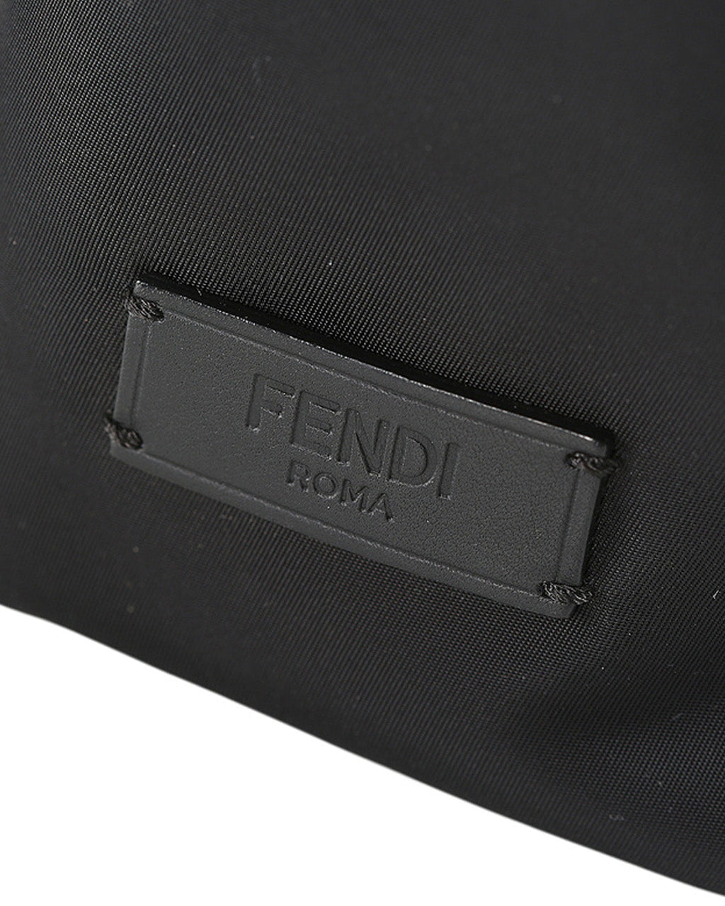 FENDI Black Nylon, Leather, and Fur Monster Eyes Backpack